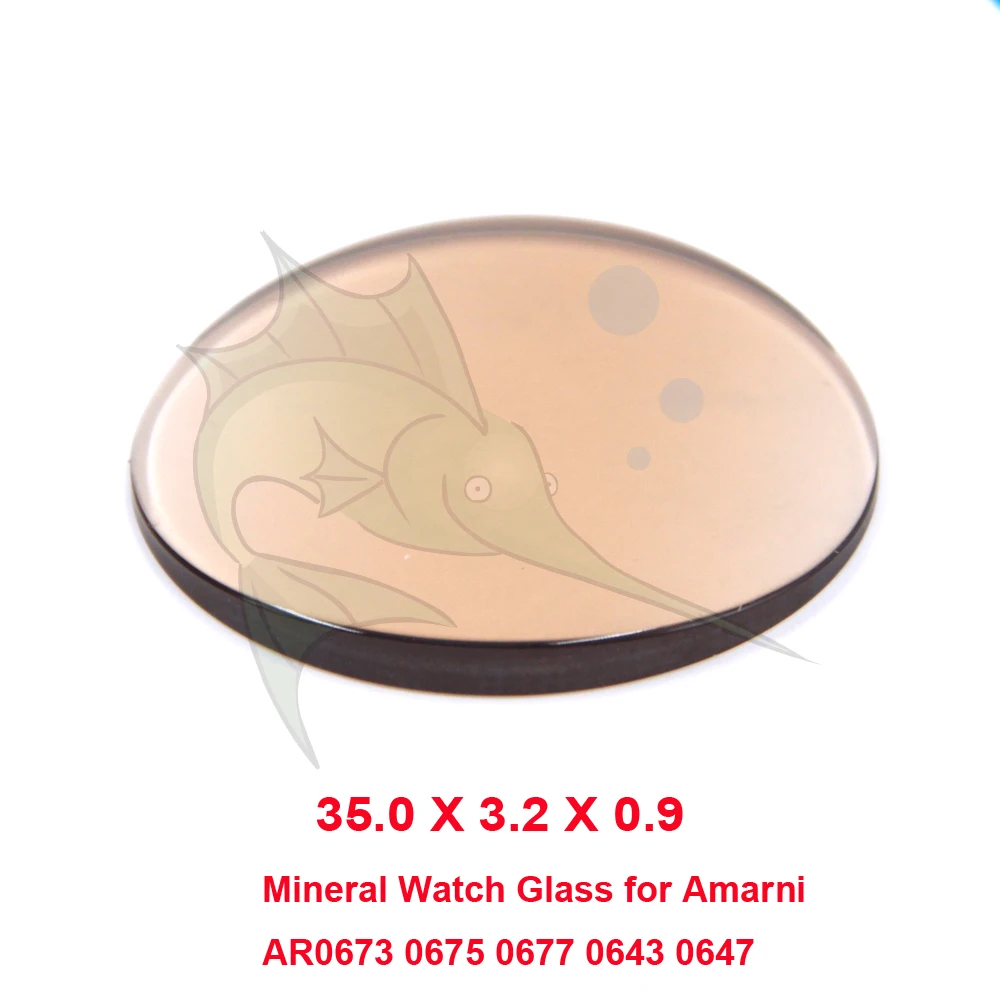 Сменные стеклянные часы 35 мм с одним мостиком для часов Amarni AR0673 AR0675 AR0677 AR0643 AR0647 |