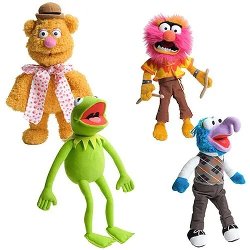 38 см большой милый Muppets шоу Кермит Лягушка гонзо Fozzie медведь животное барабанщик