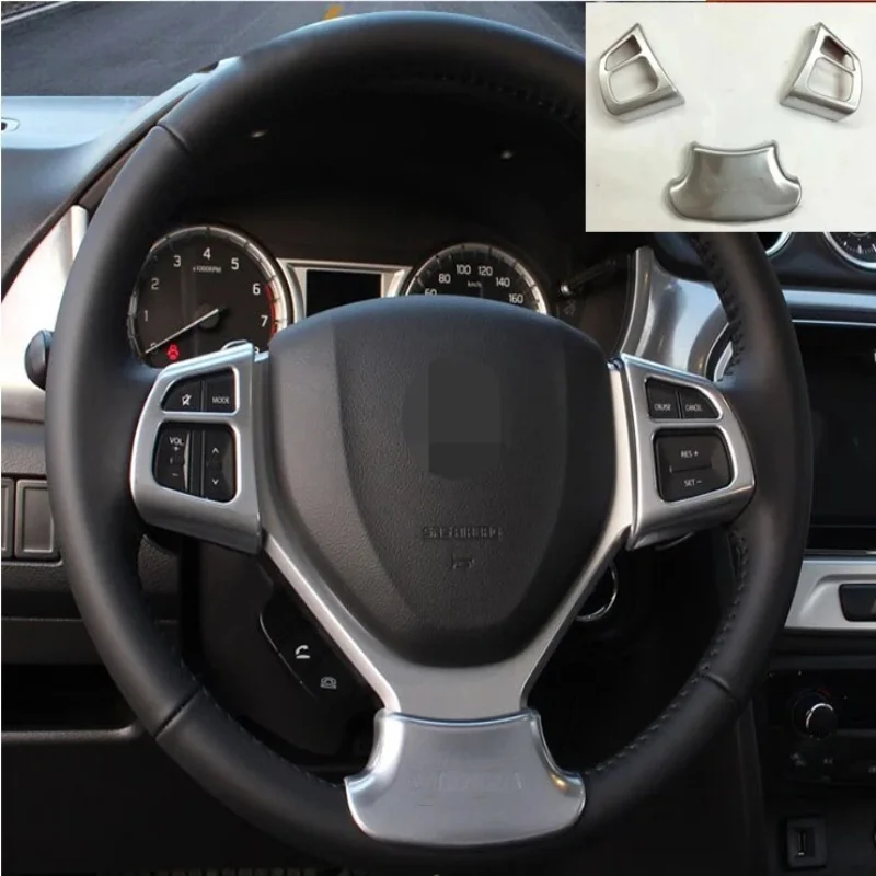 Топ для Suzuki Vitara 2016 2017 3 шт. автомобильный детектор Стик Стайлинг покрытие ABS хром