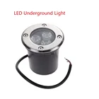 Бесплатная доставка Водонепроницаемый IP67 1 Вт 3 Вт 5 Вт наружный садовый светодиодный подземный светильник дорожка похороненная дворовая лампа ландшафтный свет