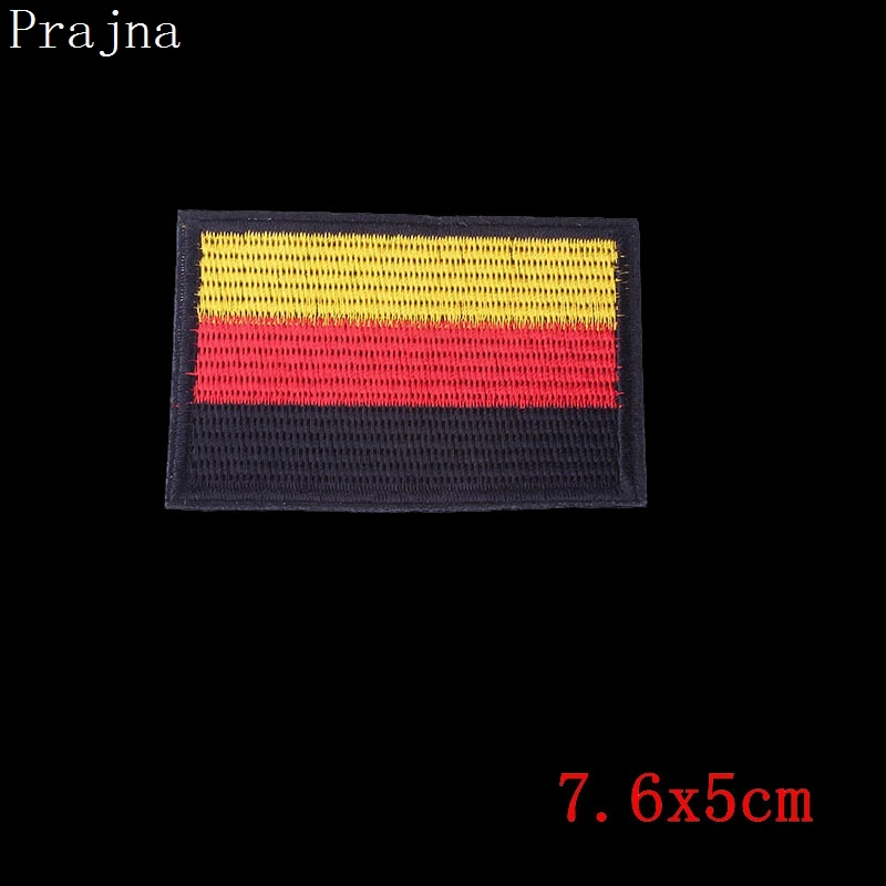 Prajna Cheap Embroidered Patches Iron On Stickers Country Flag Appliques Canada Japan Cartoon For Clothing Decor | Дом и сад