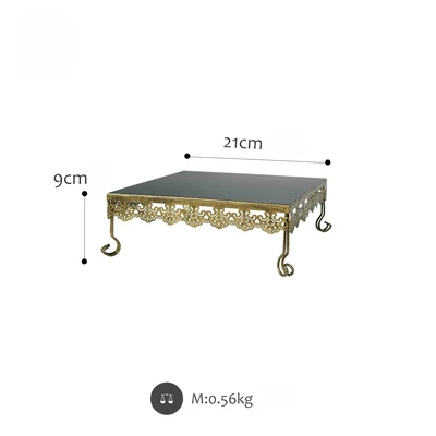 21cm SWEETGO Новое поступление, подставка для торта, золотые подносы для кексов, 1 шт., витрина, инструменты для украшения дома, Свадебный десерт, конфета, поставщик - Цвет: 21cm