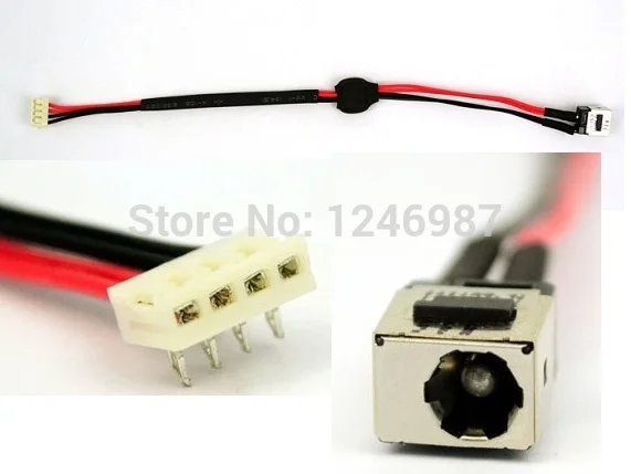 WZSM оптовая продажа Бесплатная доставка Новый DC разъем питания с кабелем для Toshiba