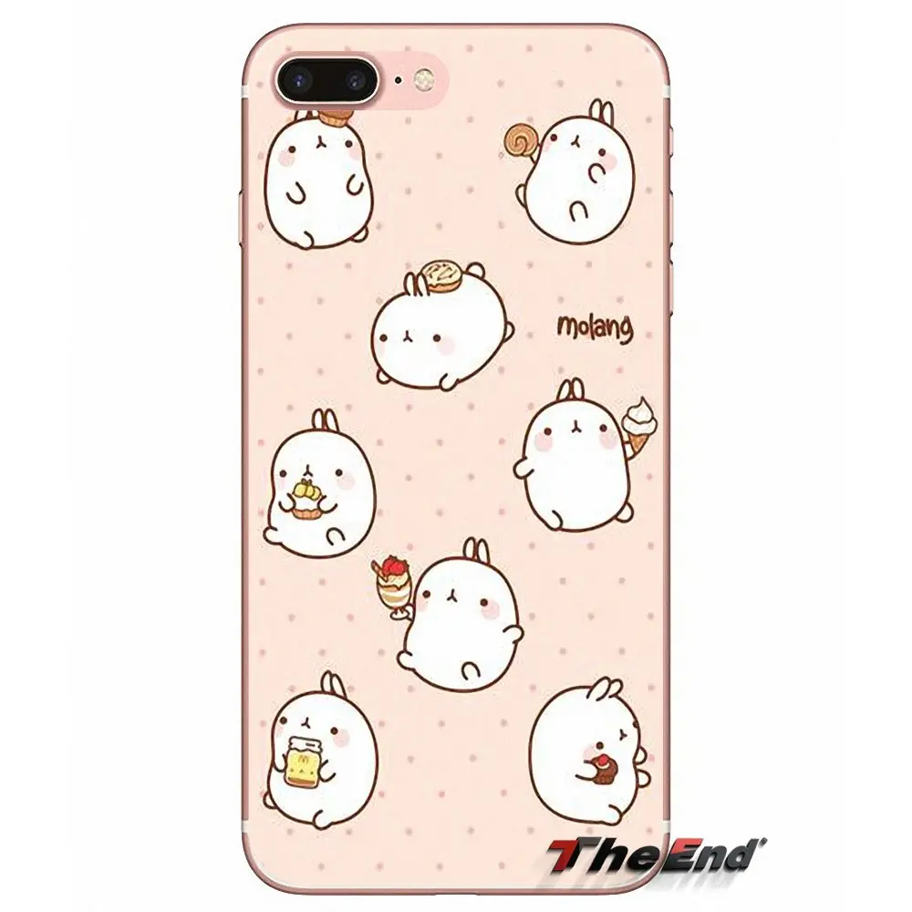 Корейские колготки с мультяшными принтами картофеля molang розовый чехол в виде животного для Samsung Galaxy J1 J2 J3 J5 J7 A3 A5 A7 J530 J730 Fundas Coque
