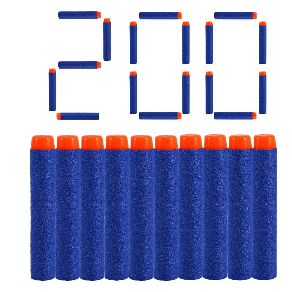 1000 шт заправка Дартс для пуль Nerf мягкая полая головка 7,2 см заправка игрушка дартс пистолет пули бластеры Детские пистолеты аксессуары