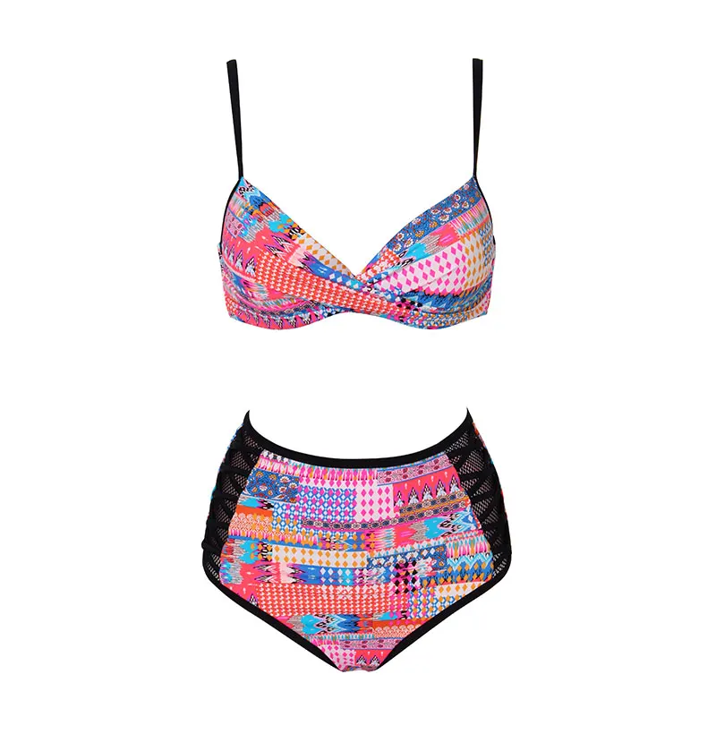 Andzhelika bikini женский купальник бикини с высокой талией AK18118