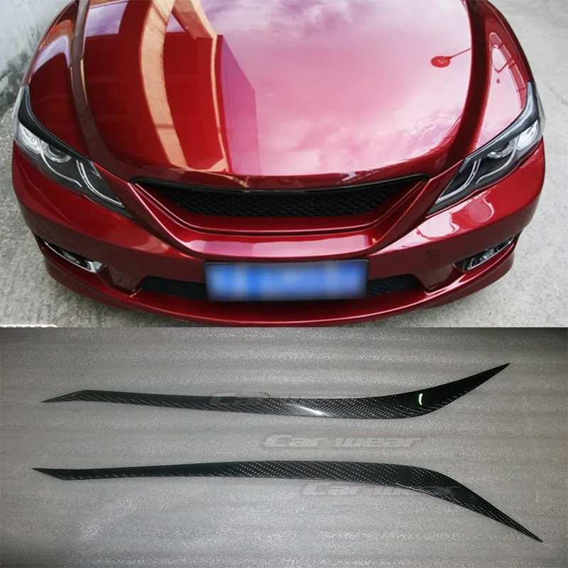 

for 2010-2012 Toyota Reiz Carbon Fiber Headlight Eyebrows Eyelids Cover