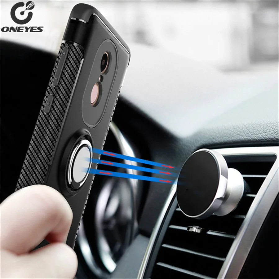 Phone hard plastic case For xiaomi Redmi Note 4 cover 4X TPU Silicone Finger Ring Protective Case |