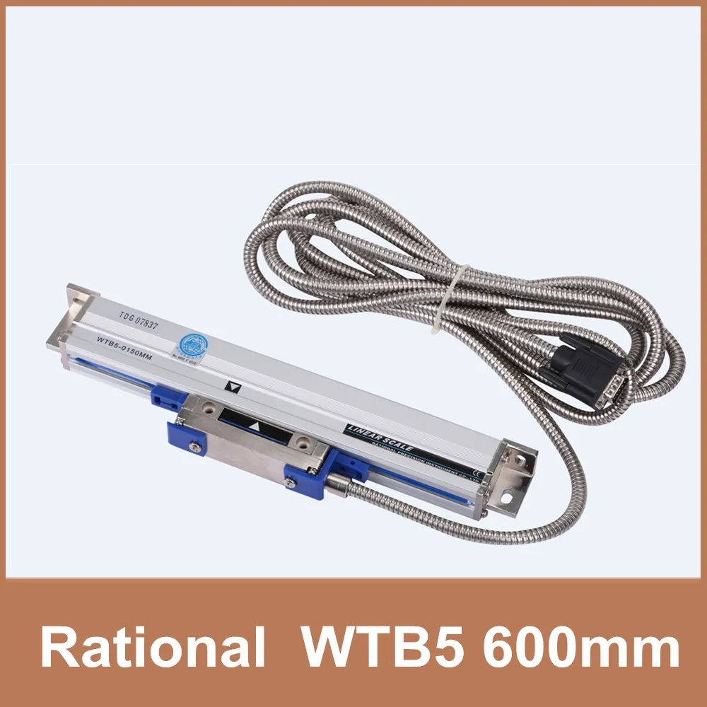 

Бесплатная доставка Rational WTB5 0,005 мм 600 мм сенсор линейный TTL 5 в оптические линейные весы для токарного станка