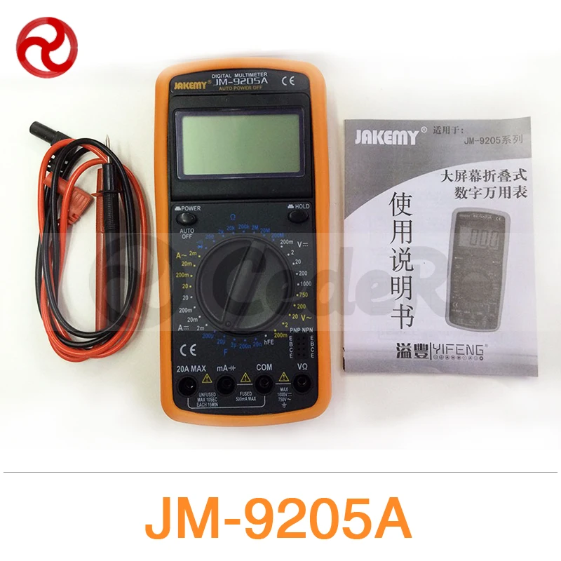 JAKEMY ЖК-дисплей Цифровой мультиметр профессиональный электрические Ручной