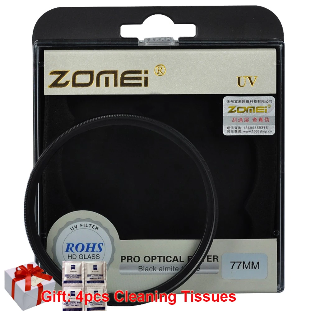 ZOMEI Camera Lens Filter Wallet Case 10 Pockets Filter Bag For 37mm-82mm UV CPL Cokin P Series Square Filter Pouch Zomei Origina