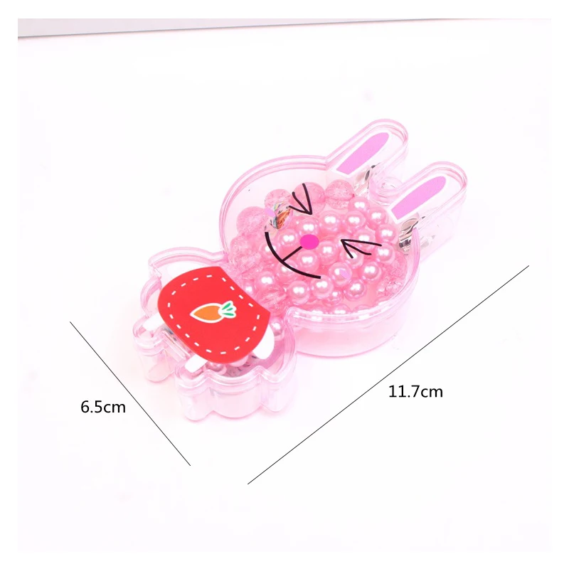 1Set Wholesale Multi Color Child lovely Pearl Heart Necklace Earrings Ring Bracelet For Kids Girls Best Gifts Bear Box | Украшения и