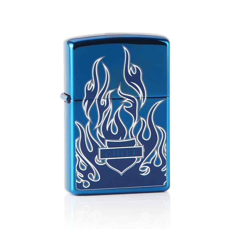 CHIEF Blue Fire Chief газовая зажигалка сигарет керосин Флинт бензин винтажная бензиновая Зажигалка масло, бензин многоразового использования