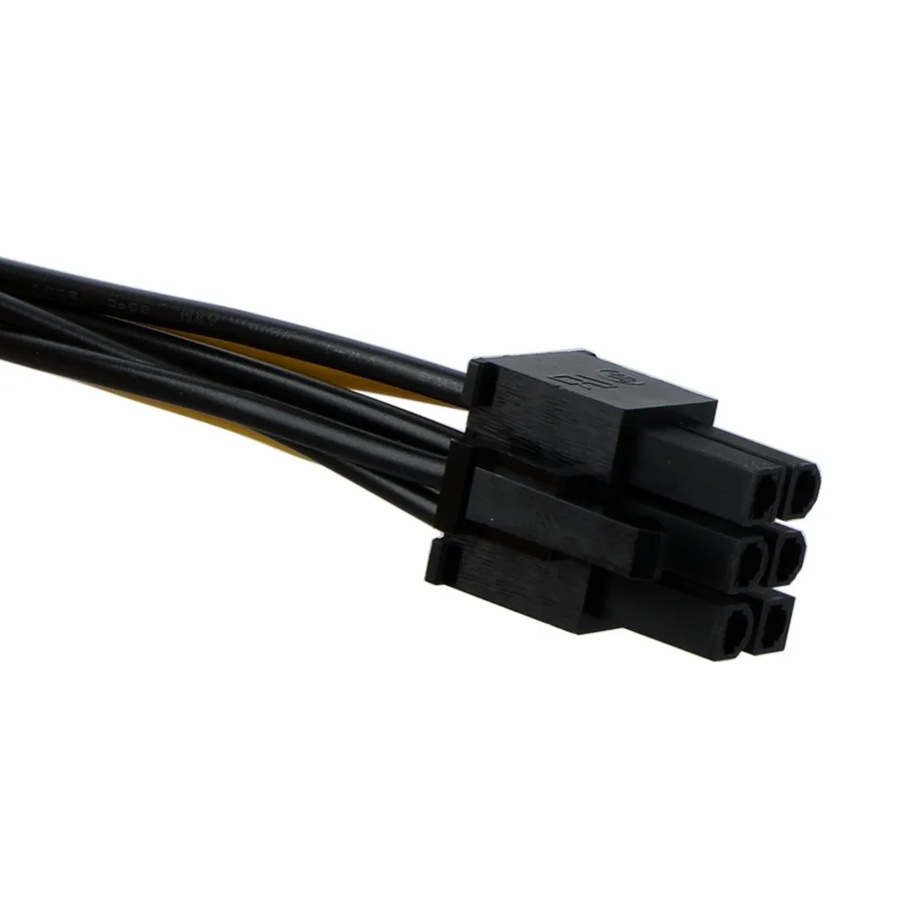 15 Pin SATA Male to 2 Female 6 PCI-E PCIe PCI Express Graphics Video Display Card Dual Sata 6pin кабель питания для ПК |
