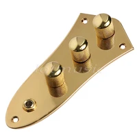 gold chrome black plated wired control plate for electric guitar replacement parts