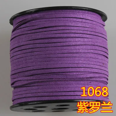 100 метров/ювелирные аксессуары проволока 3 мм Корейская кашемировая веревка двусторонний плетеный браслет Ожерелье Веревка(Весенняя цветная серия