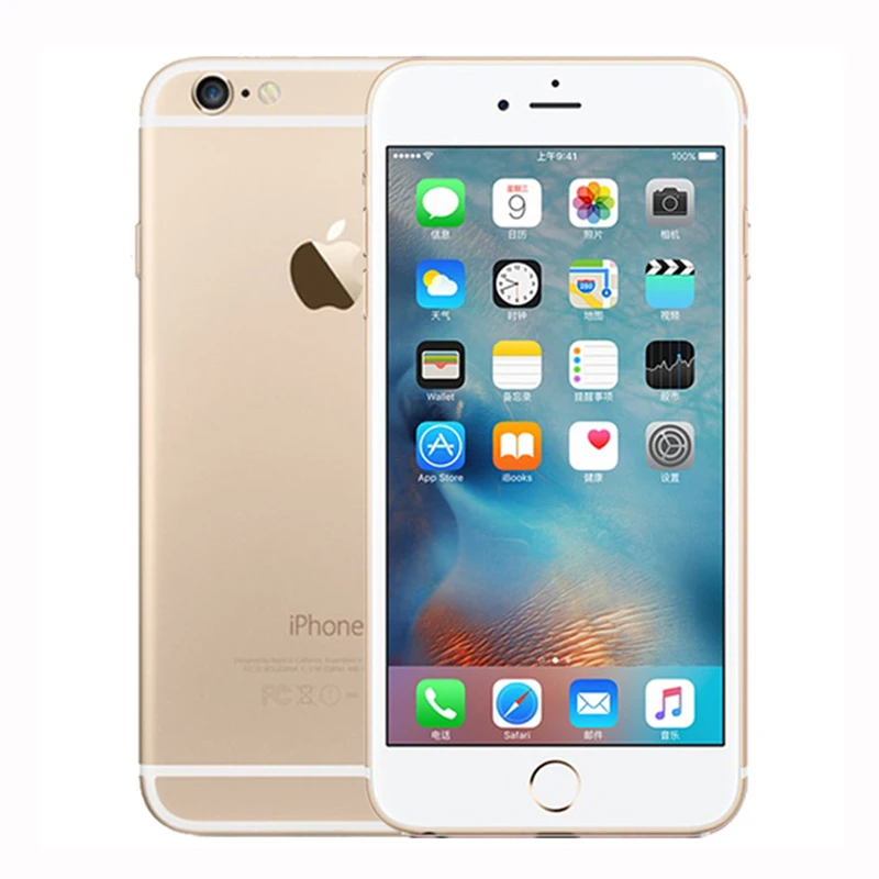 Разблокированный Apple iPhone 6 plus двухъядерный 16 Гб/64 Гб/128 ГБ rom 5," IOS 8MP камера 4K видео LTE отпечаток пальца одна SIM смартфон