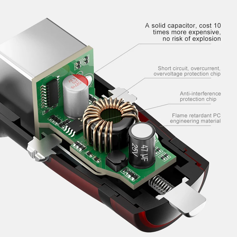 ! Автомобильное зарядное устройство ACCEZZ мини USB 4 5a А для Huawei 2A быстрая зарядка OPPO