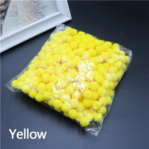 Yellow 550 шт./пакет помпоном 8 мм роскошный баскетбольный мяч для собственными руками Сделай Сам Материал раннего обучения со шпилькой, креативный, ручная работа, Свадебная вечеринка дома деко - Цвет: Yellow