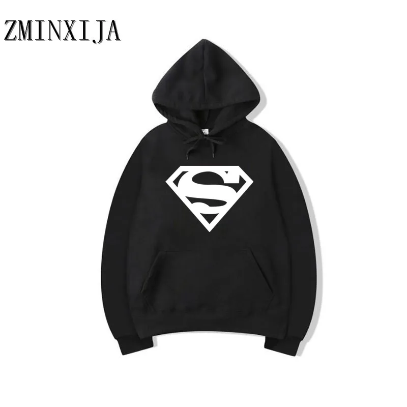 2018New Супермен Толстовка Batman Hooded Для мужчин Повседневное Хлопок Осень/Зима Теплые