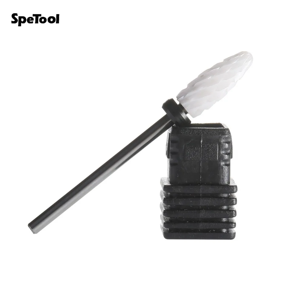 SpeTool 1 шт. высококачественный керамический сверло для ногтей вращающийся заусенец для электрических маникюрные машинки педикюрные пилки Инструменты для ногтевого салона