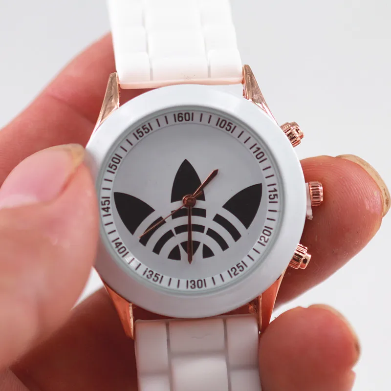Reloj mujer Новый модный бренд Женева платье часы силиконовые Watch10 цвета Аналоговые