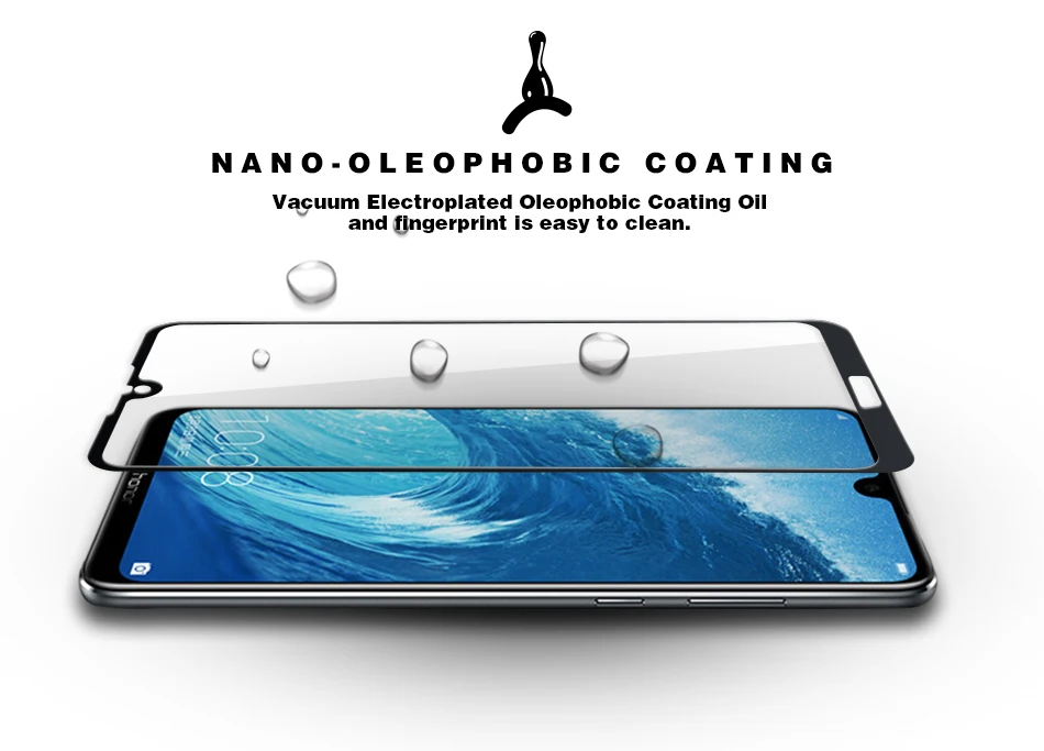 Закаленное стекло для Honor 8X Max защита экрана с полным покрытием защитная пленка