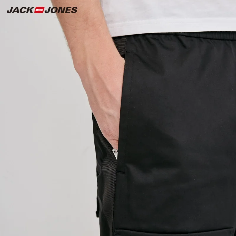JackJones мужские хлопковые чистый цвет подходят Повседневные Шорты C | 218215501 Мужская