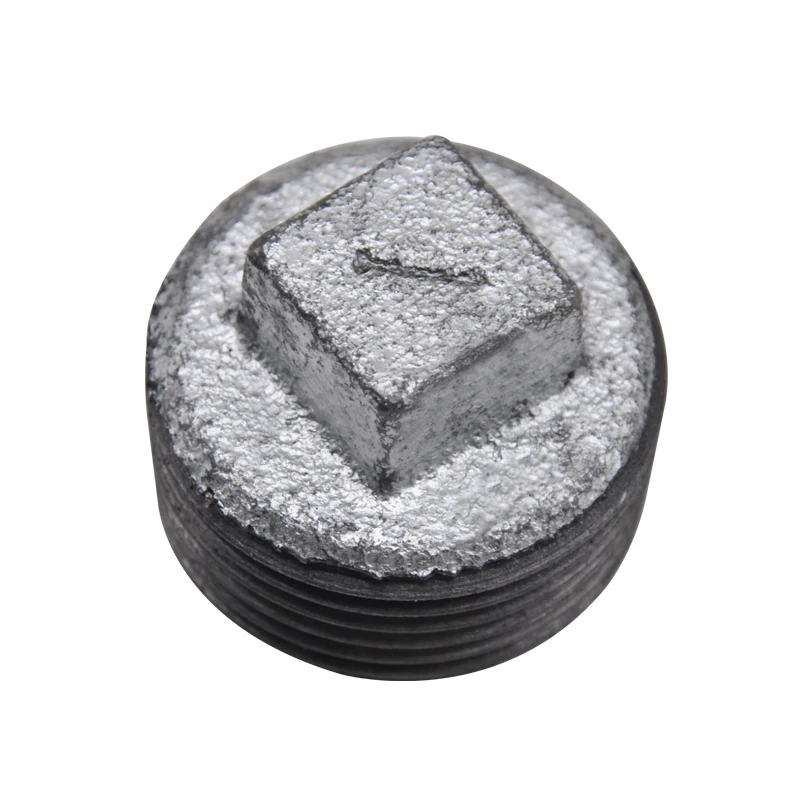 5pcs/lot Malleable Zinc Plated Plugs For Pipe DN15 Cap 1/2&quot Iron Cover Industrial Mounted Classic Decoration DIY Fittings |