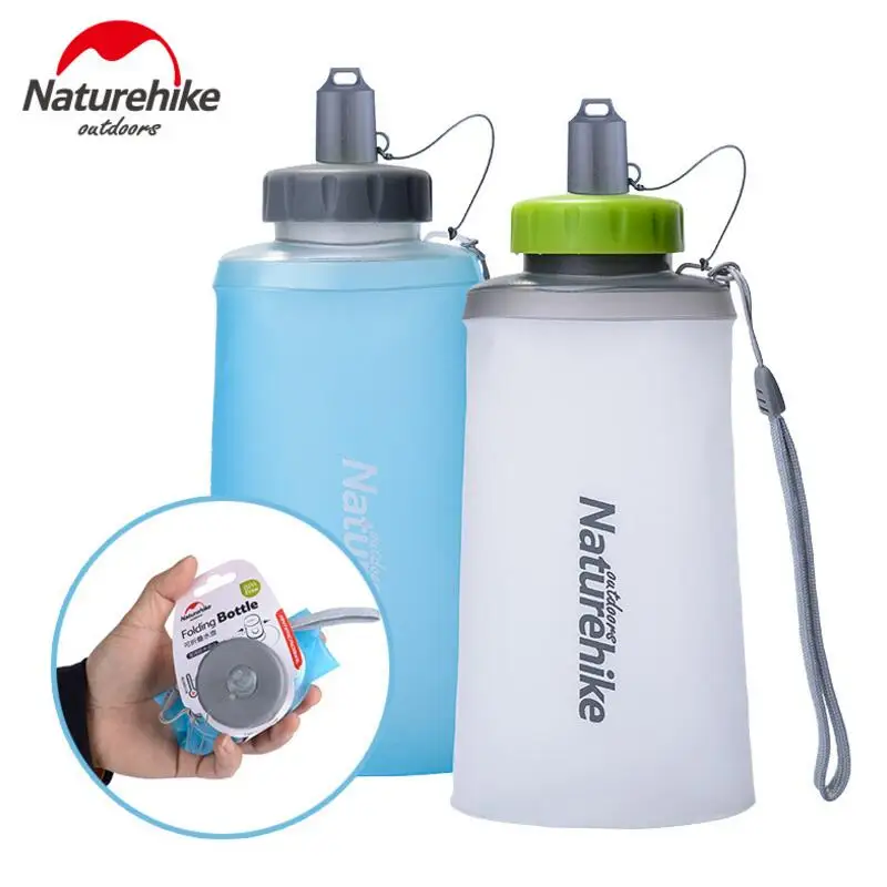 Бутылки для питьевой воды Naturehike герметичные из пищевого силикона не содержат BPA