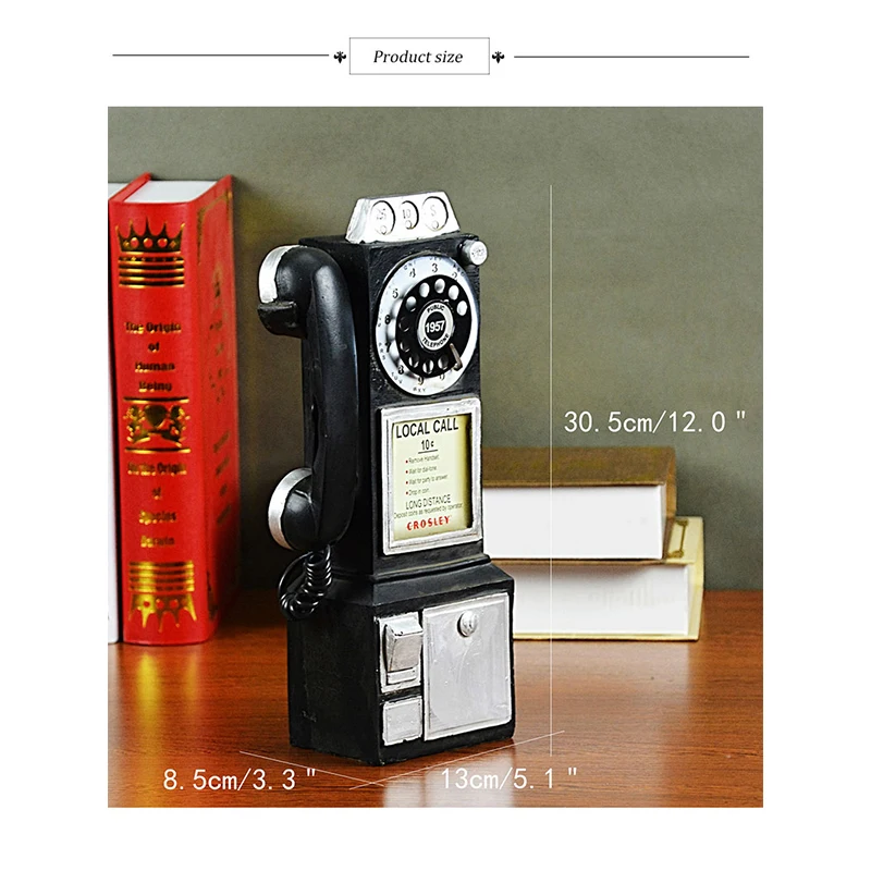 Домашний декор винтажная модель телефона настенные подвесные украшения ретро