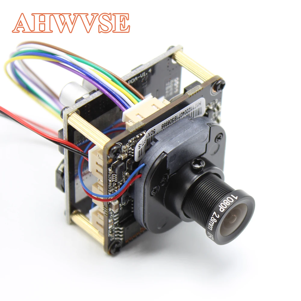 

AHWVE Wide View 2.8mm Lens POE IP Camera module Board with IRCUT RJ45 Cable DIY CCTV Mobile APP XMEYE 960P 1080P 2MP ONVIF H264