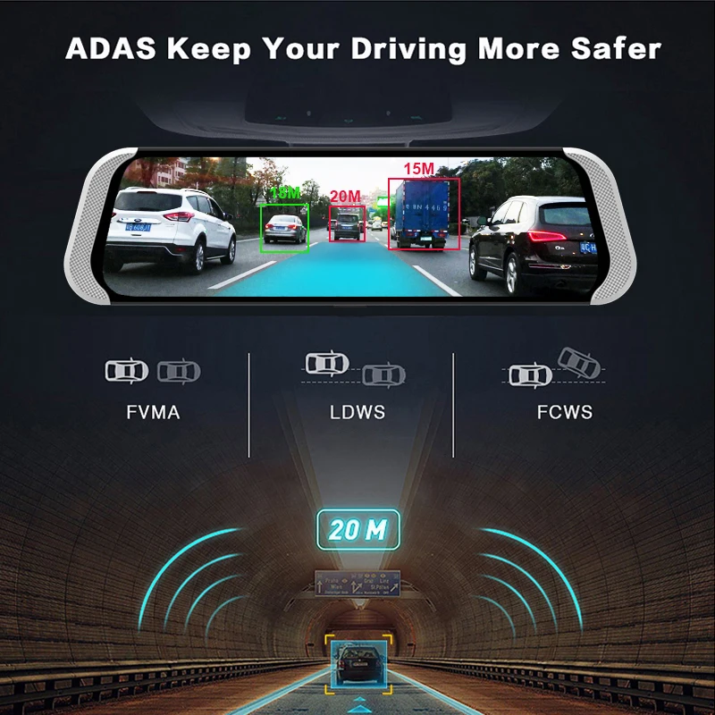 4 г FHD 1080 P Автомобильный dvr 10 дюйм зеркало заднего вида монитор android gps Wi-Fi видео регистратор автомобильный с Обратный кам