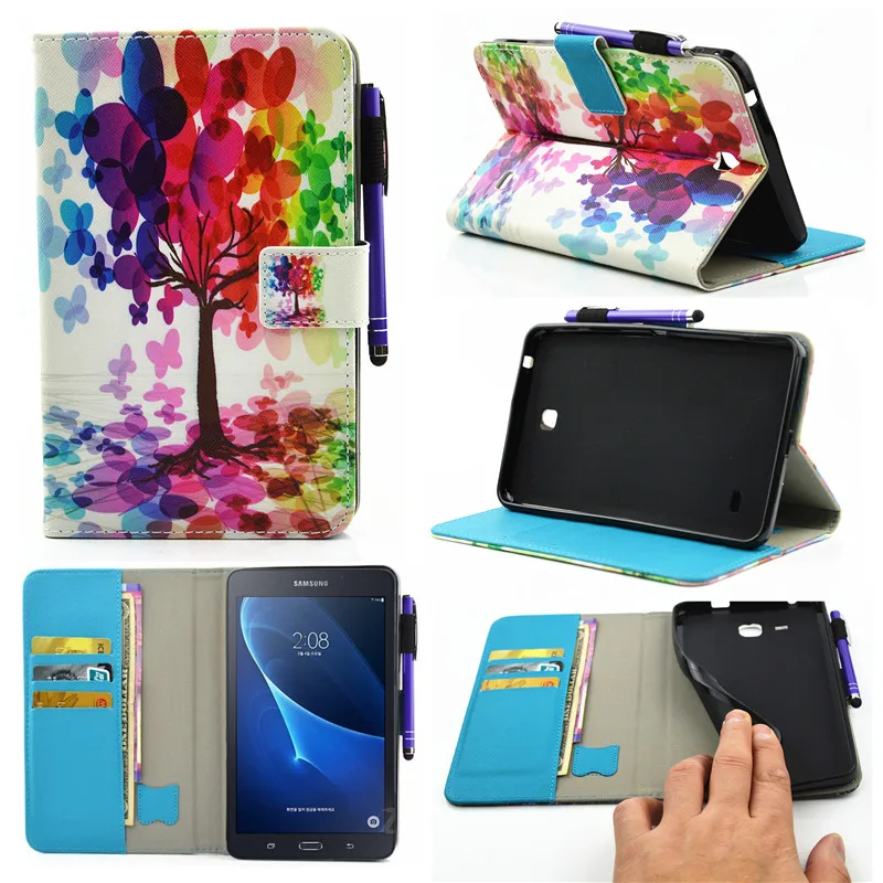 3D принтеры чехол для samsung Galaxy Tab 4 7 0 T230 T231 T235 SM Flip Стенд Кожа PU защитный Планшеты