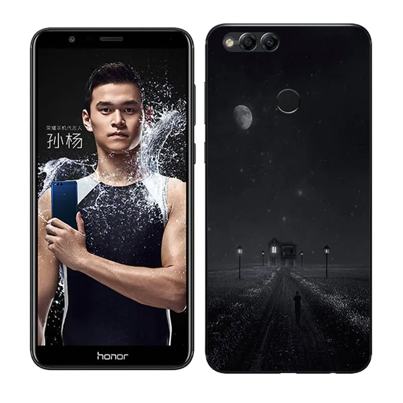 19 Силиконовый чехол 5,9" для huawei Honor 7X с рисунком бобы для Honor 7X, задняя крышка для телефона, прозрачный мягкий ТПУ чехол для huawei 7X7 X - Цвет: 19