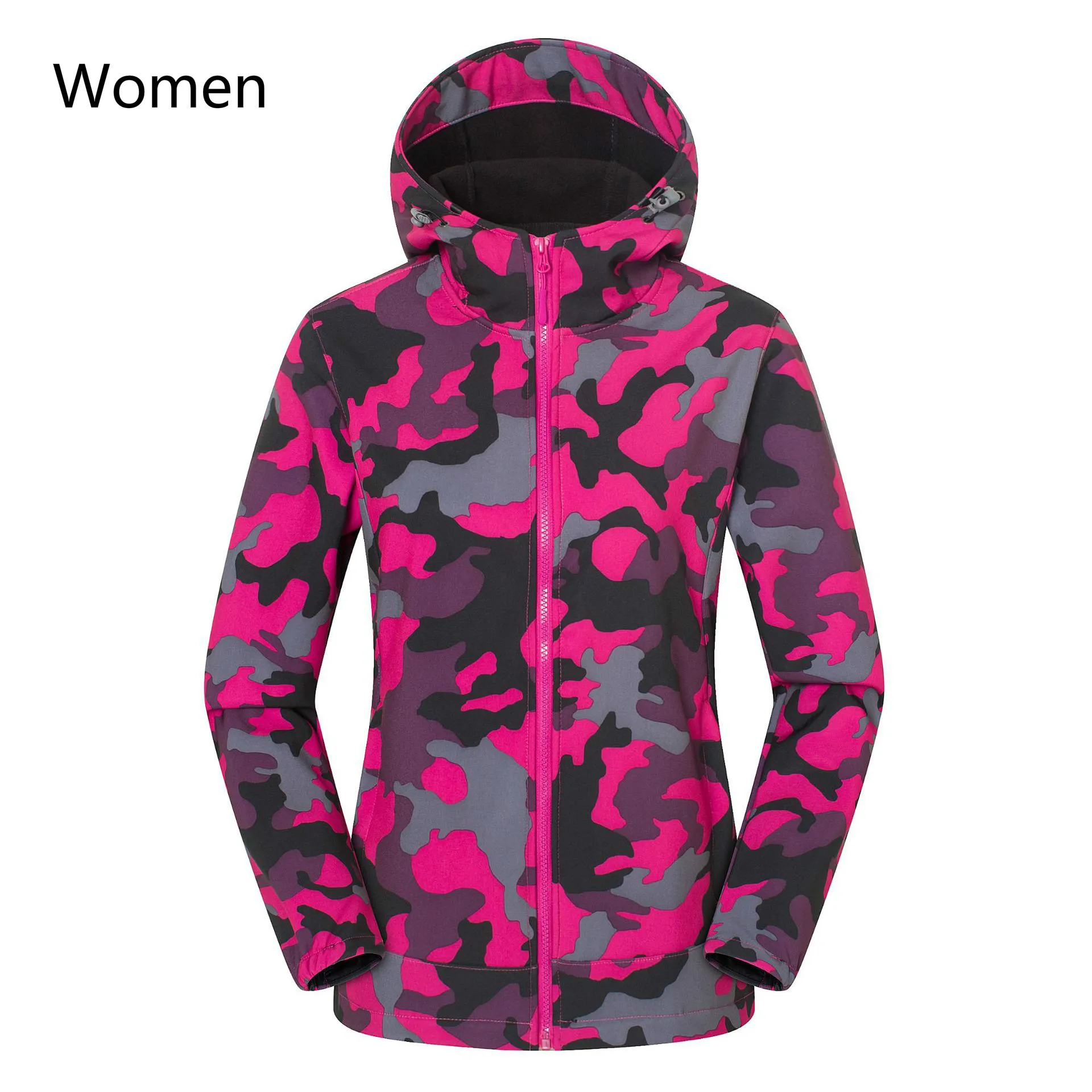 Autumn winter hiking jacket pant shark skin soft shell camouflage assault clothes fleece warm trekking camping coat | Спорт и