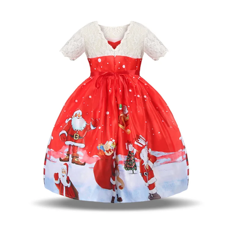 2019 Fashion Toddler Kids Baby Girls Dress Party Tutu Rain Print Dresses Christmas Beautiful | Детская одежда и обувь