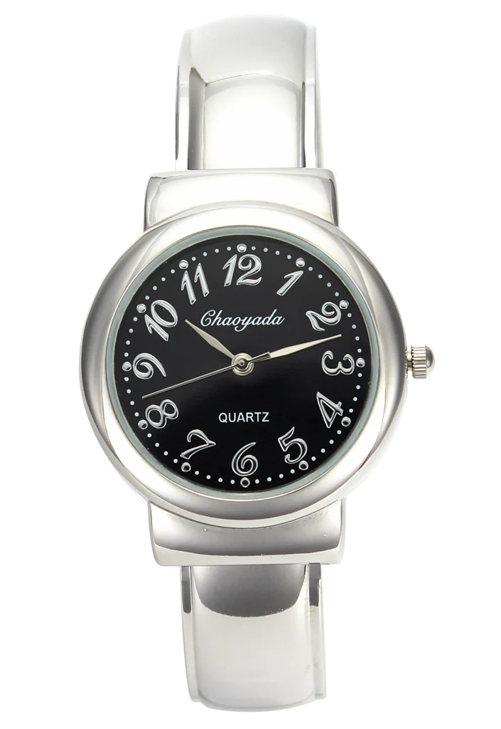 Для женщин модные простые металлический браслет Часы женские популярные Сталь