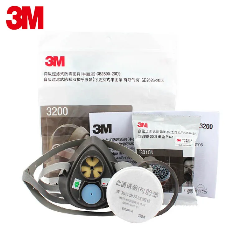 3M3200 респираторная маска противогаз подлинной безопасности 3m Респиратор от