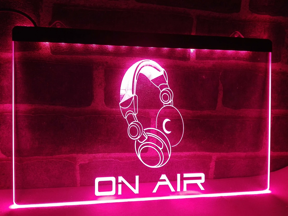 

Наушники LM013- On Air, гарнитура, студийная светодиодная неоновая световая вывеска