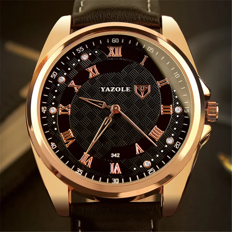 Часы YAZOLE Boutique YD342 Мужские кварцевые Брендовые повседневные деловые наручные с