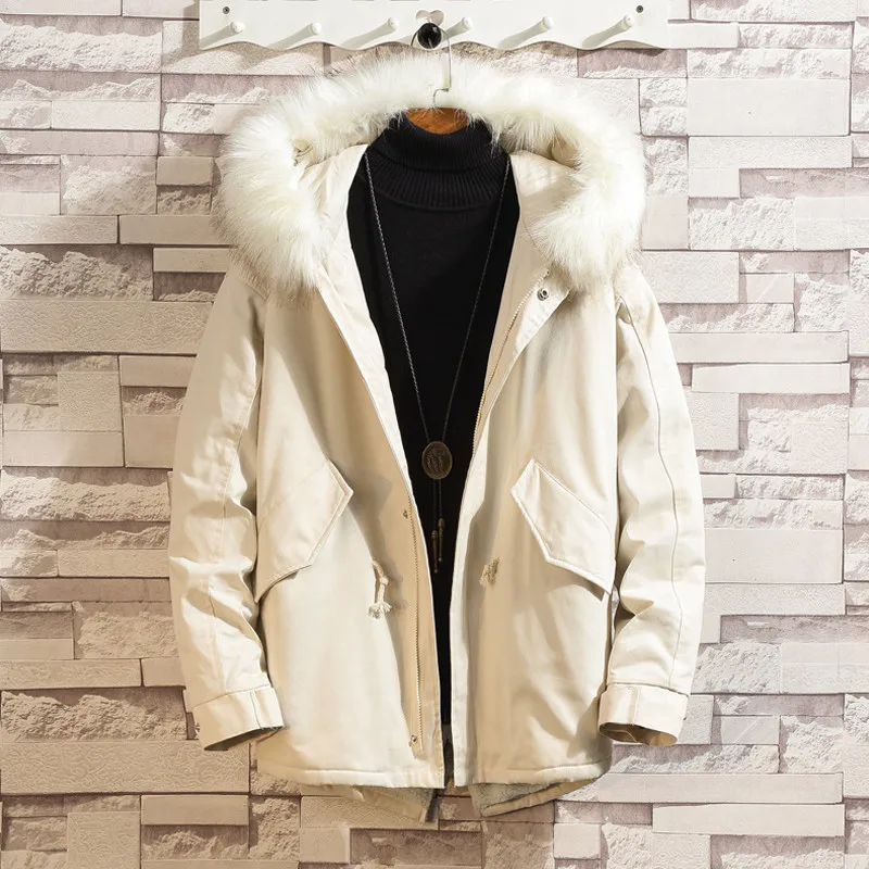 Мужская куртка 2018 зимние хлопковые теплые толстые куртки мужская мода тренчкот