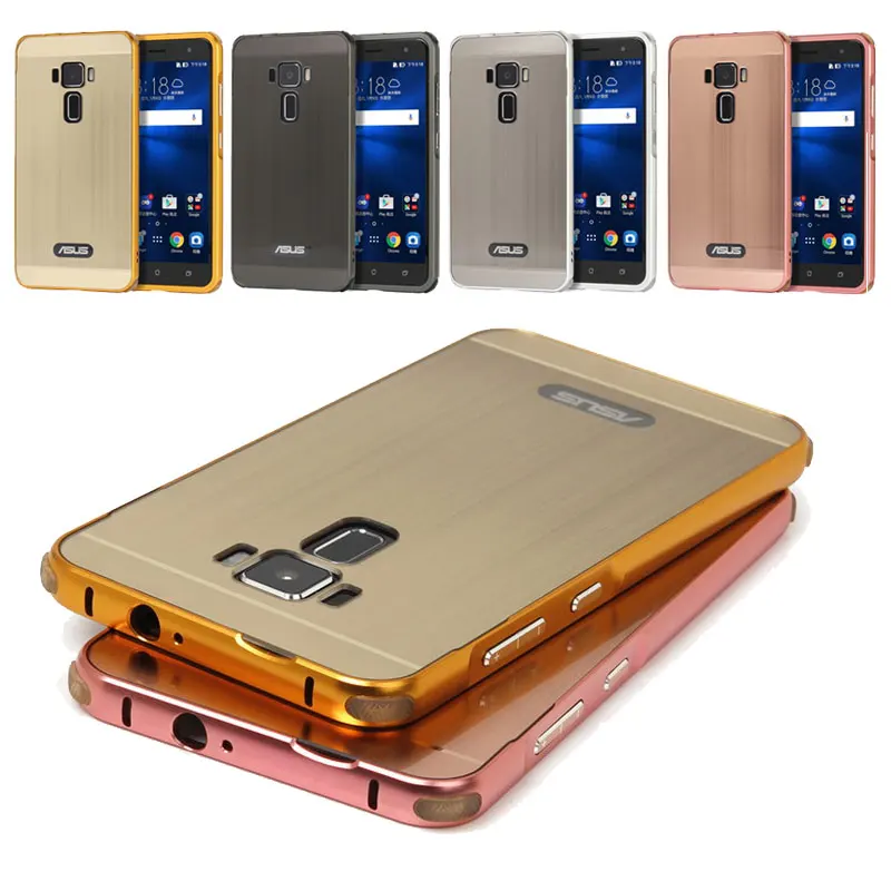 Capinha For Asus Zenfone 3 ZE552KL Case Bumper Anti-Knock Metal Aluminum Frame Brushed PC Back Cover ZE520KL | Мобильные телефоны и