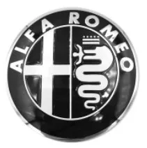 Белый 1 шт. 40 мм рулевое колесо эмблемы наклейки, автоаксессуары враг Alfa Romeo Brera 147 156 166 159 GT паук Giulietta Stelvio - Название цвета: Белый