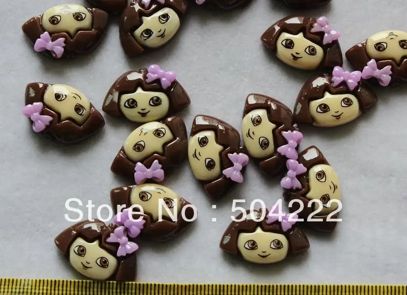200 шт. кабошон с плоской задней поверхностью кабошоном Dora the Explorer kawaii для детей