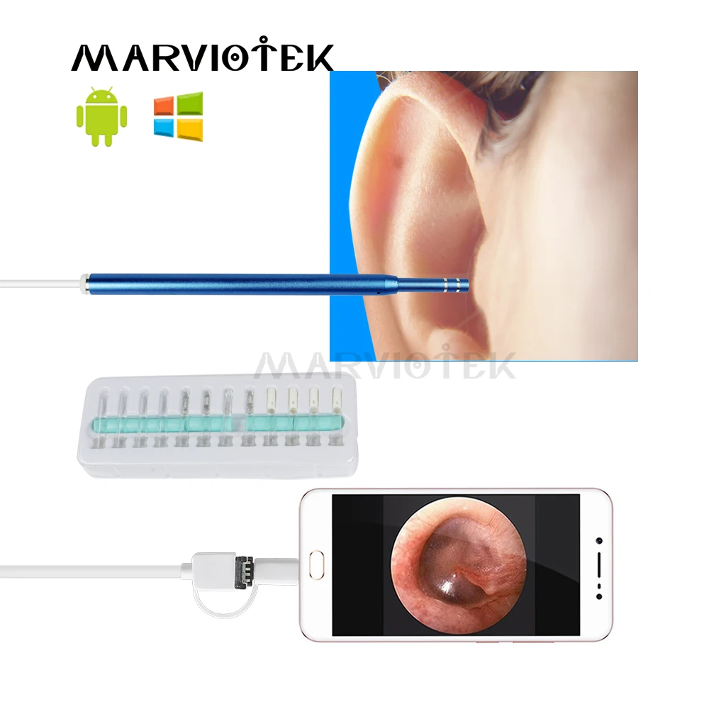 3 в 1 USB эндоскоп для чистки ушей|Камеры видеонаблюдения| |