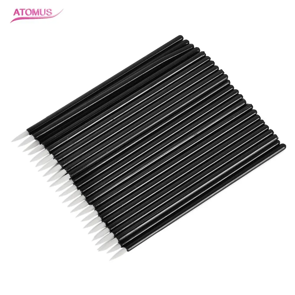 Новинка 50 шт. одноразовая подводка для глаз макияжа микро кисть Однослойная