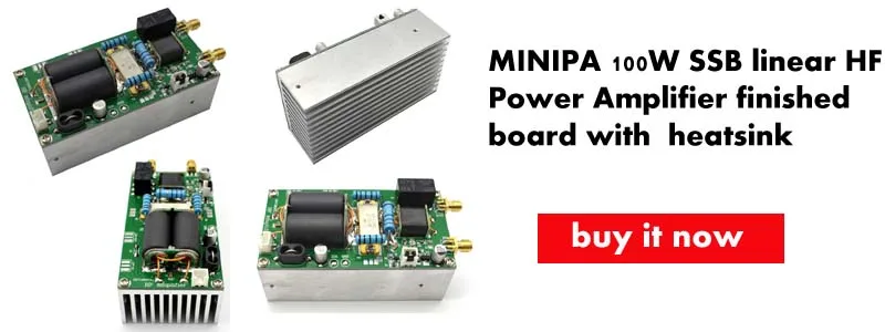 MINIPA DIY наборы 100 Вт SSB Линейный Усилитель Мощности HF для YAESU FT-817 KX3 heastink cw AM FM C4-005