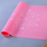 extra large 60x50cm silicone baking pastry fondant mat with measurements non stick dough rolling liner baking sheets