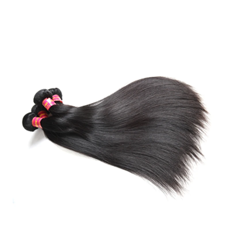 Ali queen hair Products бразильские Виргинские прямые волосы 3 шт. человеческие волосы пучки для волос салон природы цвет